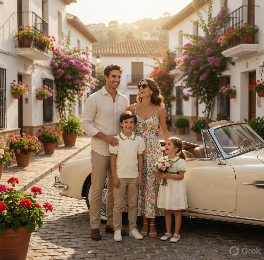 elegant cream polo shirt with ruffled sleeves & green trim