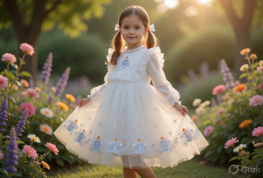 the pearl rabbit organza ruffle dress blue white